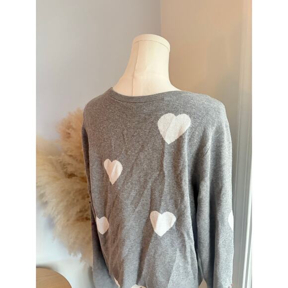 NWT Torrid Grey Hearts Shrug Cardigan Sweater Plus Size 2X - Picture 8 of 9